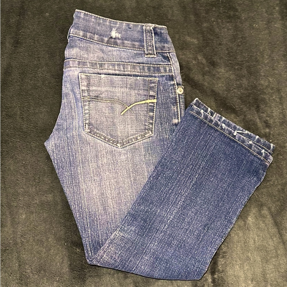 Above ankle jeans